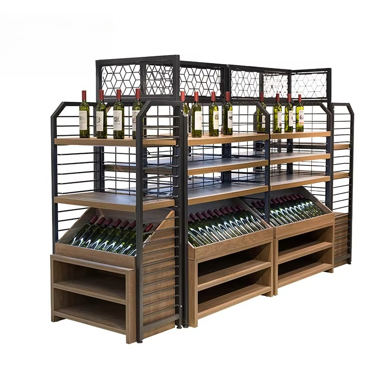 Wine Beer Supermarket - Aangepaste supermarkt wijnkelder wijnglas fles bier