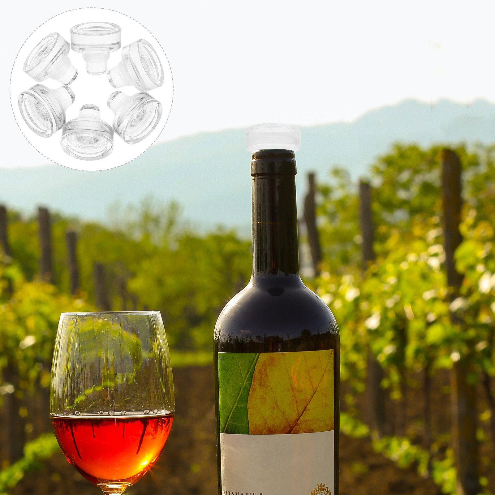 Wine Beer Type - 10 stuks T-vormige glazen wijnstopper, herbruikbare