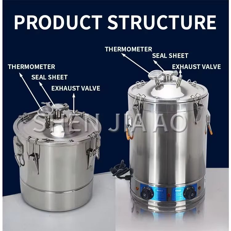 Wine Beer Distillation - 30L RVS Alcohol Distilleerapparaat Home Brewing