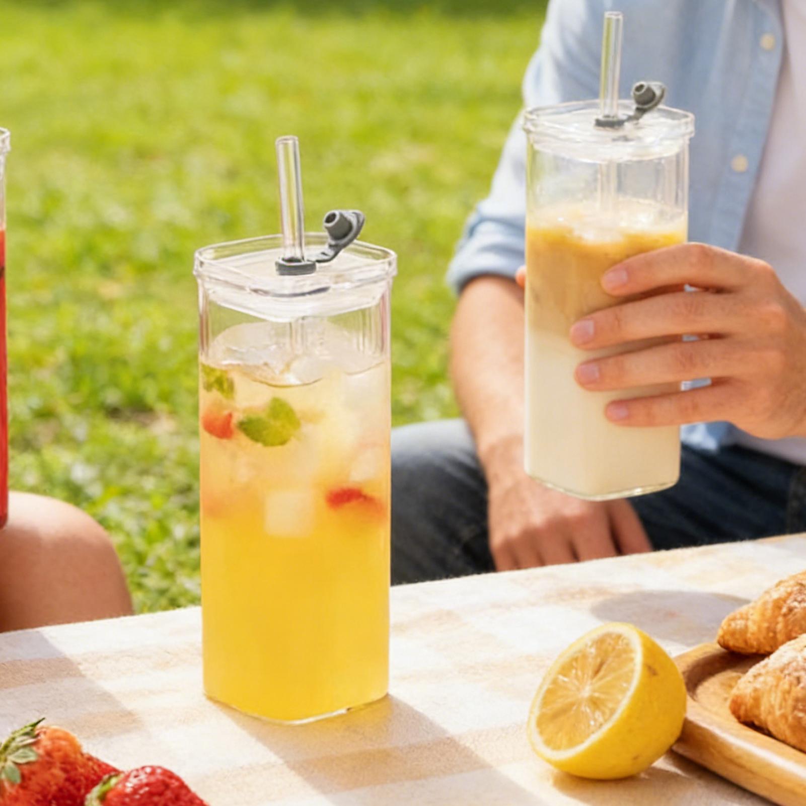 Drinkglazen met deksels, trans - Wine Beer Coffee Drink recensie en prijs