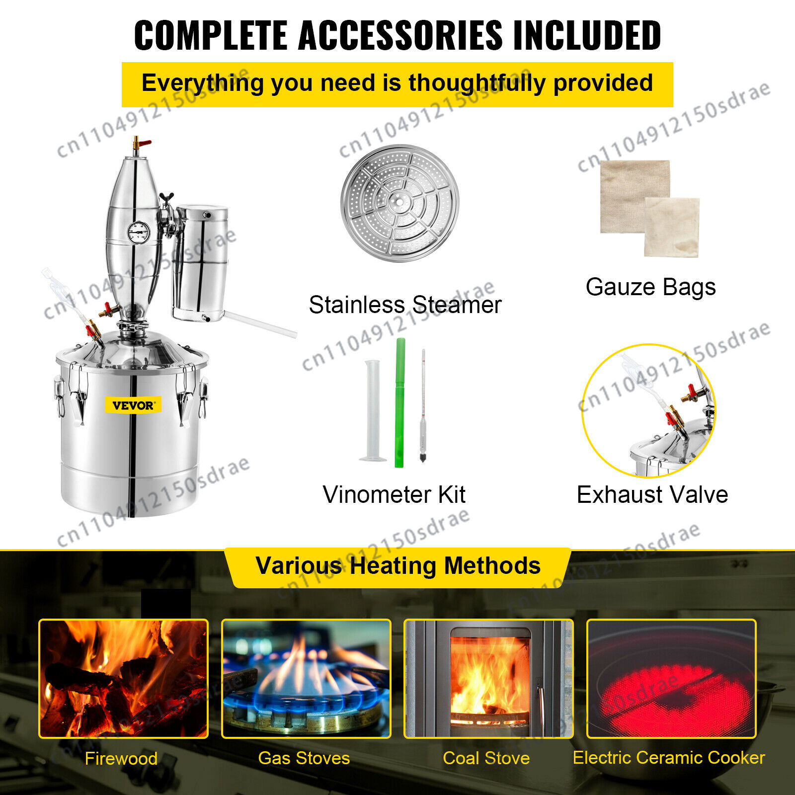 SucceBuy 20L-70L Alcohol Disti - Wine Beer Distillation recensie en prijs
